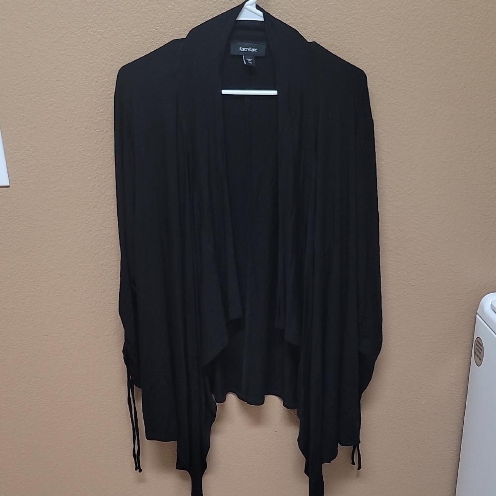 Karen Kane Black Draped Cardigan 🖤